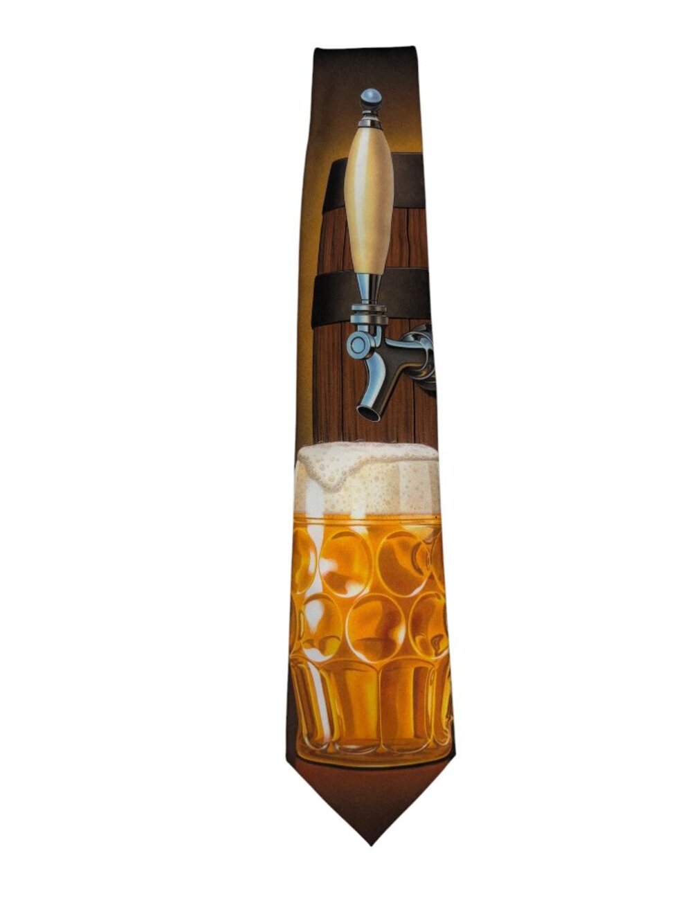 Vintage Beer Tap Ralph Marlin Tie Men’s “fill’er Up” 1996 Made In USA
